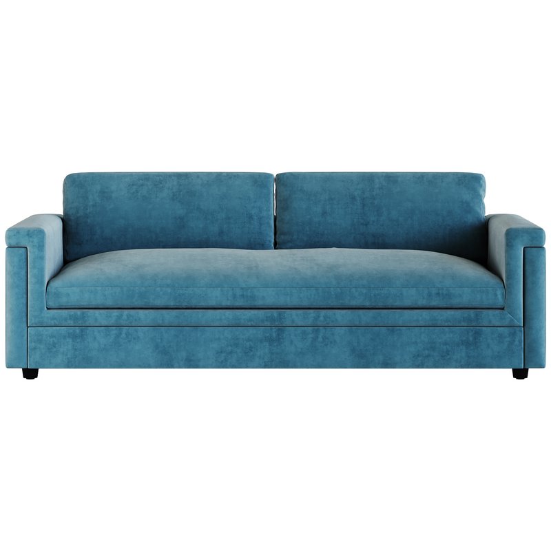 CEVA LIGHT BLUE PERFORMANCE VELVET SLEEPER SOFA - Image 10
