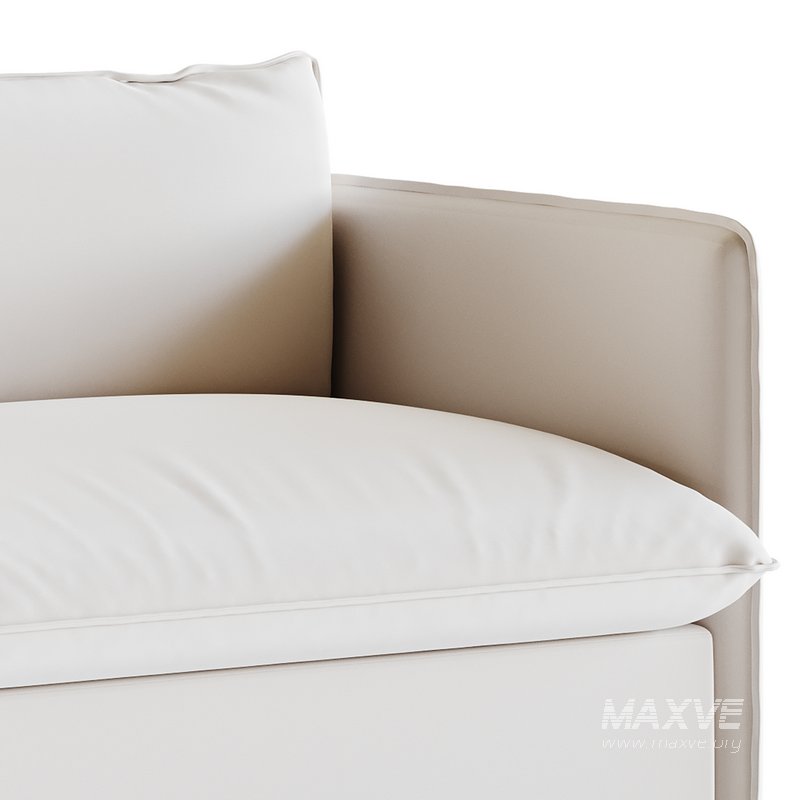 CORROY WHITE PERFORMANCE FABRIC CHAIR AND A HALF - Image 10