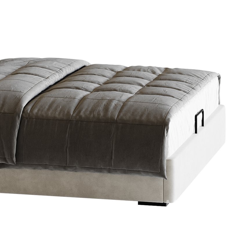 Beige Upholstered Modern Headboard - Image 10