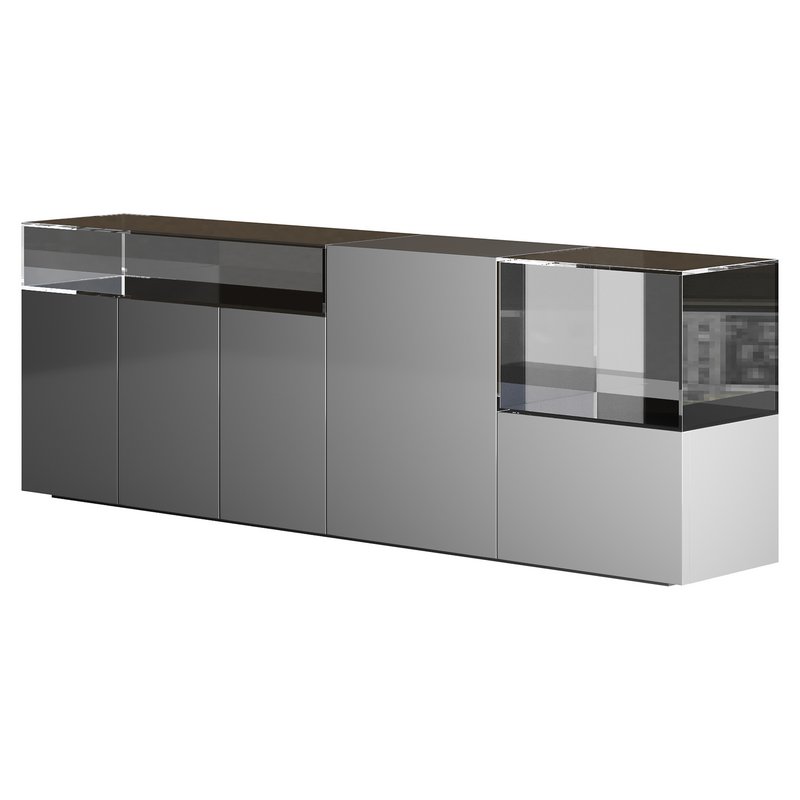 Black glass sideboard - Image 11