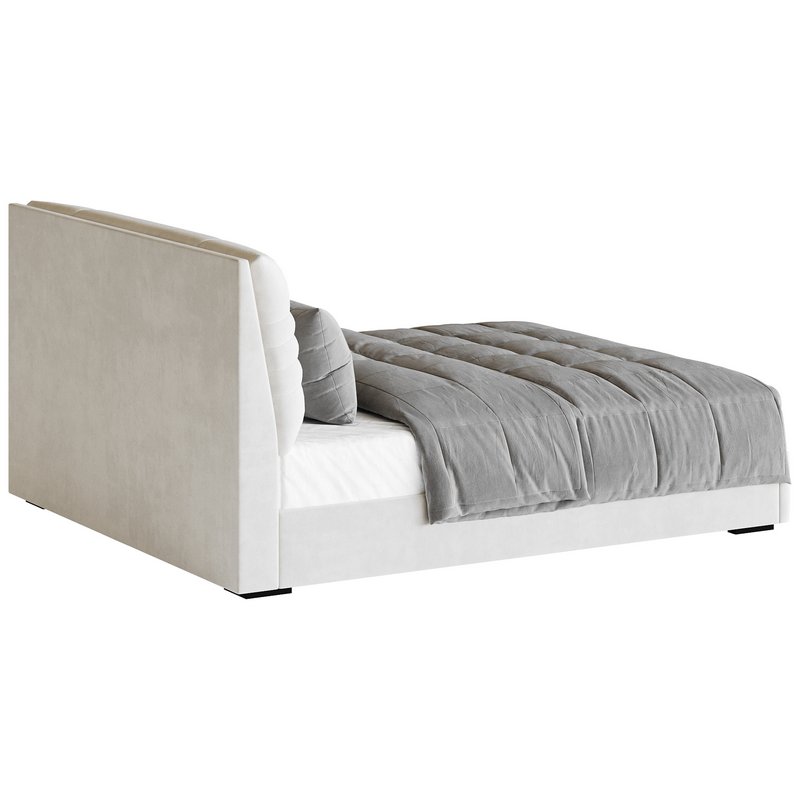 Beige Upholstered Modern Headboard - Image 11
