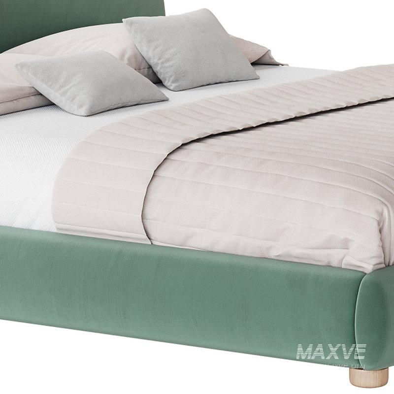 DIANA WHITE BOUCLE QUEEN BED BY ROSS CASSIDY - Image 12