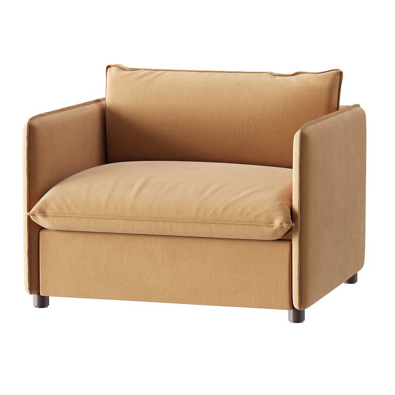 CORROY WHITE PERFORMANCE FABRIC CHAIR AND A HALF - Image 1