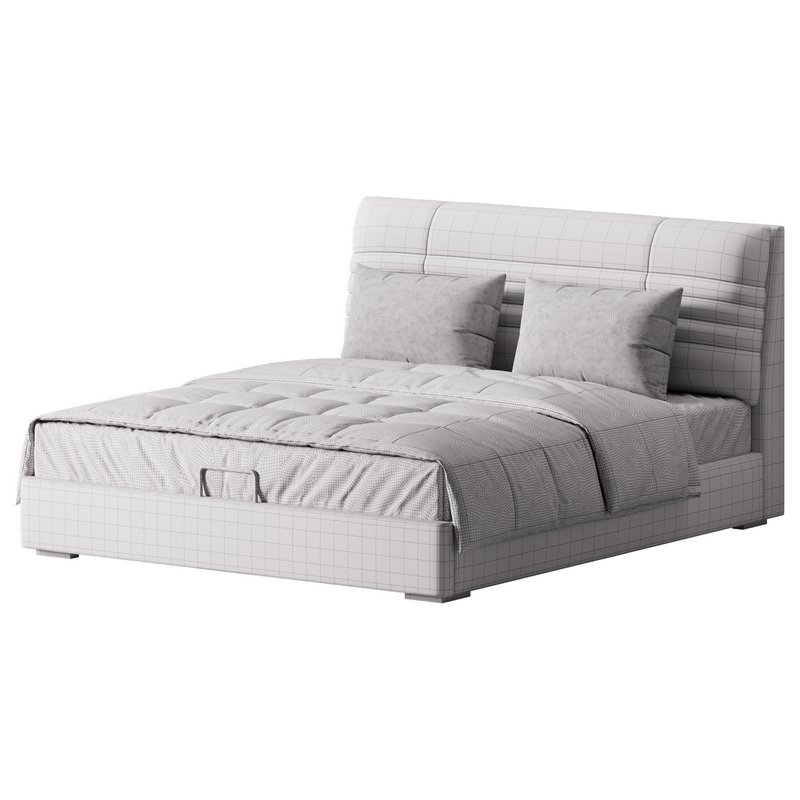 Beige Upholstered Modern Headboard - Image 13