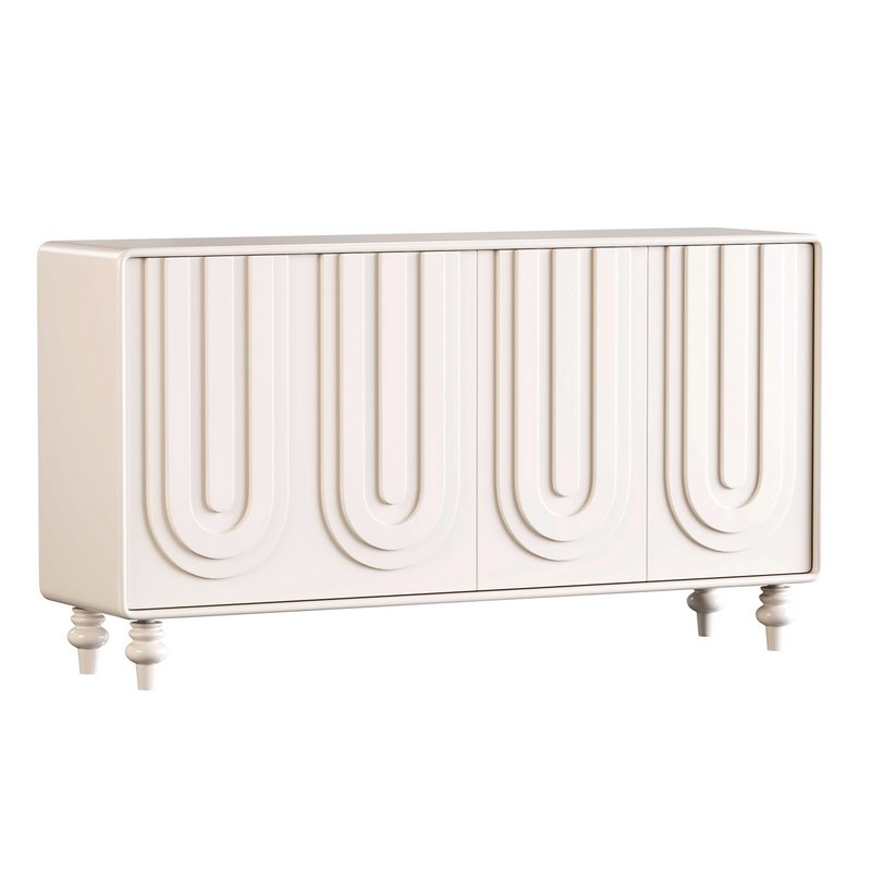 Cream style shoe cabinet - Image 1