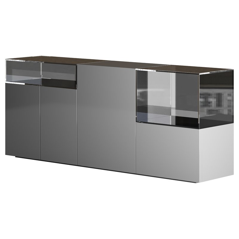 Black glass sideboard - Image 13