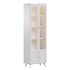 Cabinet Included White Closed Back Wooden Standard Bookcase 3 - Thumbnail 1