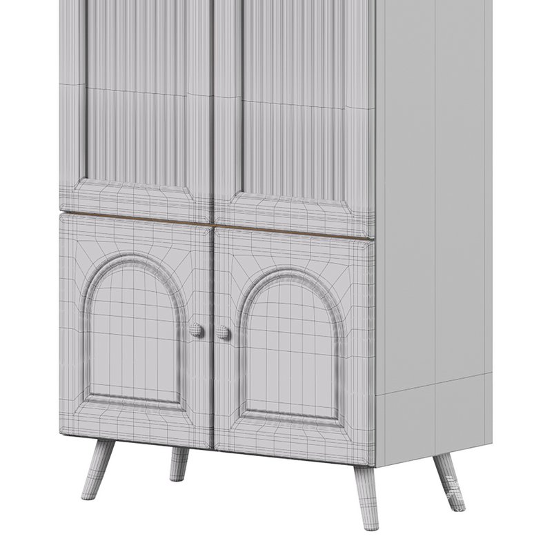 Cabinet Included White Closed Back Wooden Standard Bookcase 3 - Image 14