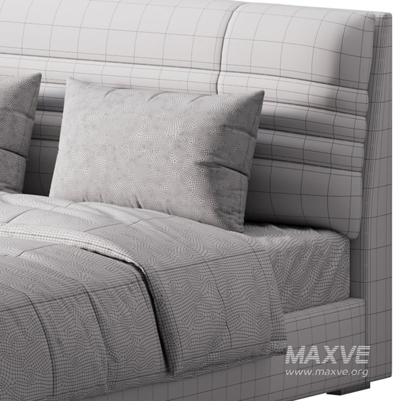 Beige Upholstered Modern Headboard - Image 15