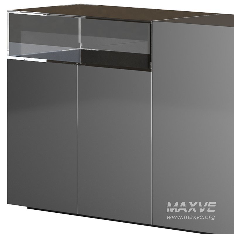 Black glass sideboard - Image 14