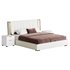 Beige Upholstered Wingback Modern bed I - Thumbnail 14
