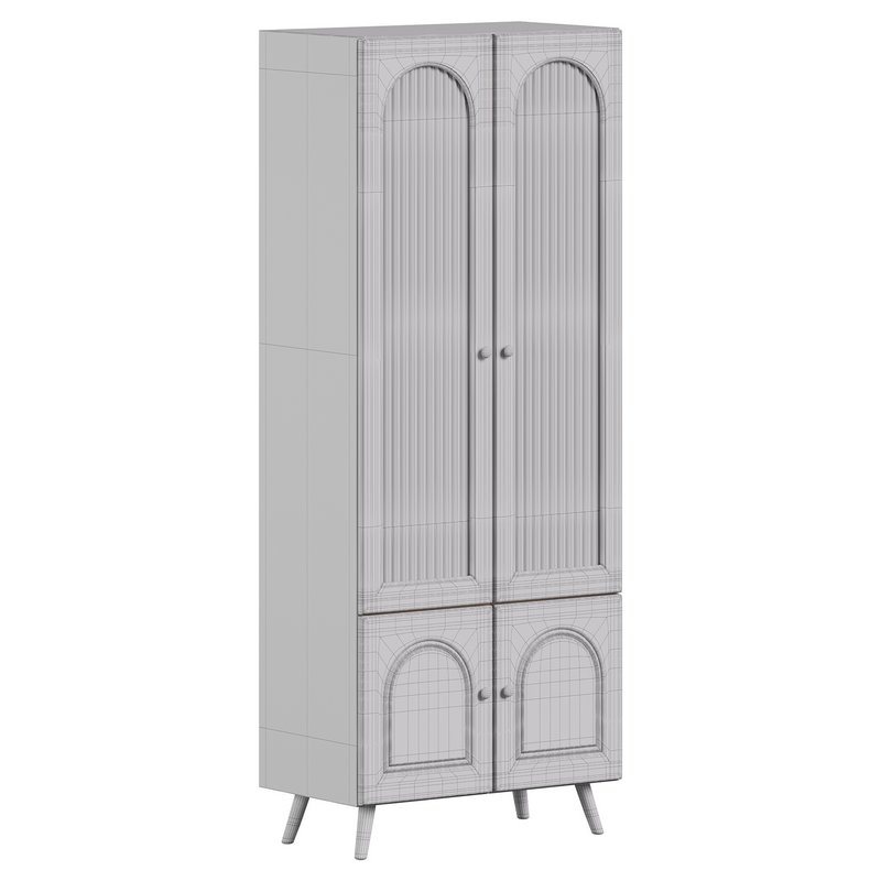 Cabinet Included White Closed Back Wooden Standard Bookcase 2 - Image 15