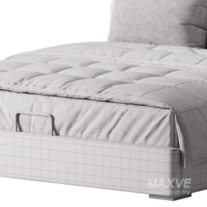 Beige Upholstered Modern Headboard - Image 14