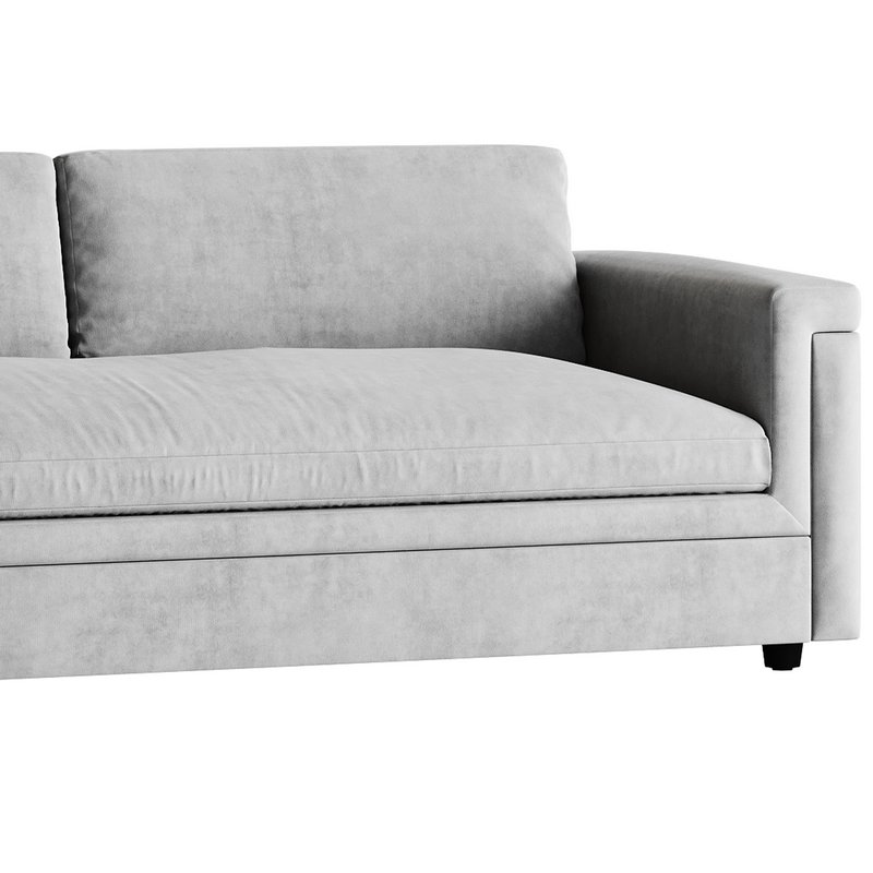 CEVA LIGHT BLUE PERFORMANCE VELVET SLEEPER SOFA - Image 15