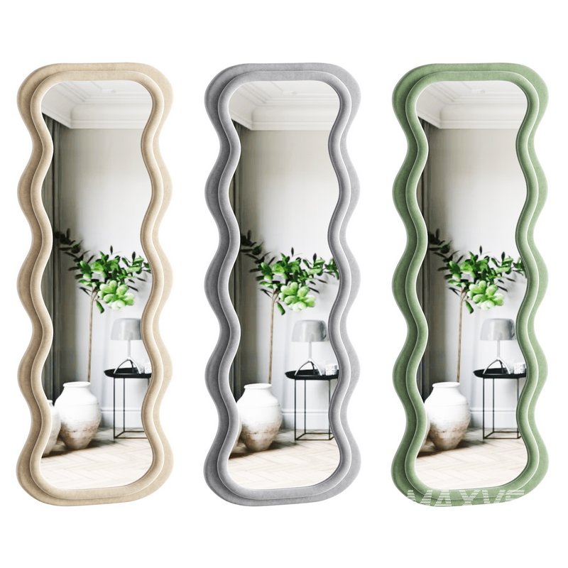 BOJOY Full Length Irregular Wavy Mirror - Image 1