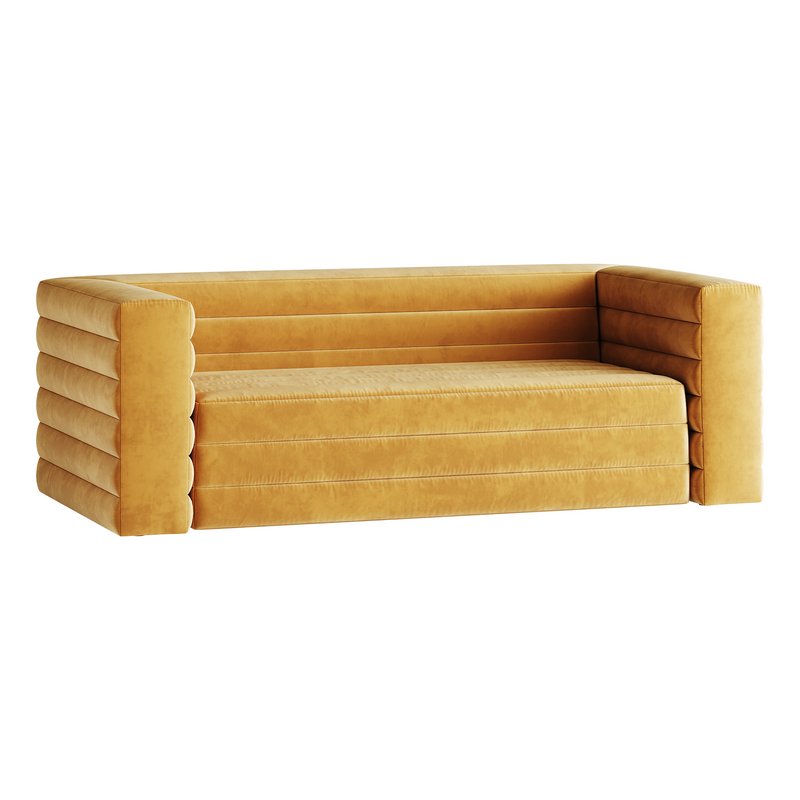 CAMEL VELVET SOFA - Image 15