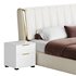 Beige Upholstered Wingback Modern bed I - Thumbnail 15
