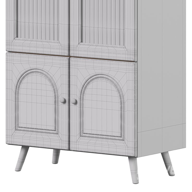 Cabinet Included White Closed Back Wooden Standard Bookcase - Image 16