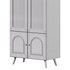 Cabinet Included White Closed Back Wooden Standard Bookcase 2 - Thumbnail 16