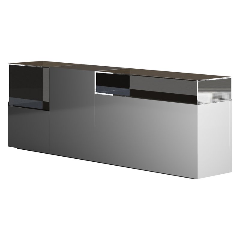 Black glass sideboard - Image 16