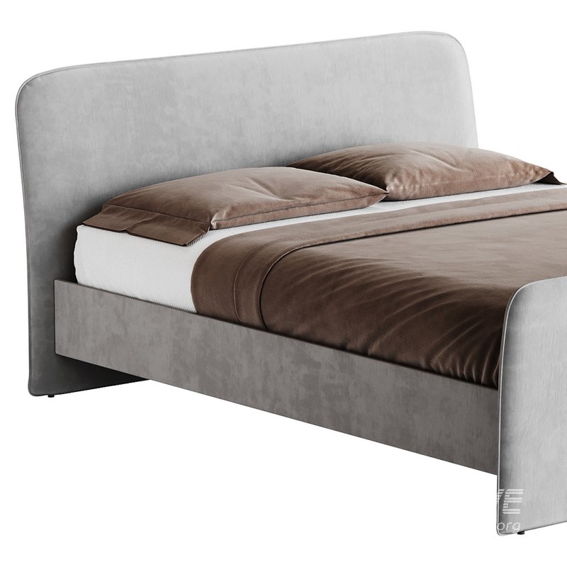 CAMERANO CREAM UPHOLSTERED QUEEN SLEIGH BED - Image 16
