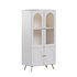 Cabinet Included White Closed Back Wooden Standard Bookcase - Thumbnail 1
