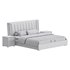 Beige Upholstered Wingback Modern bed I - Thumbnail 21