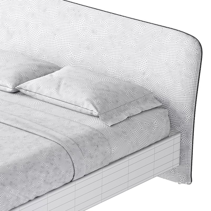 CAMERANO CREAM UPHOLSTERED QUEEN SLEIGH BED - Image 21