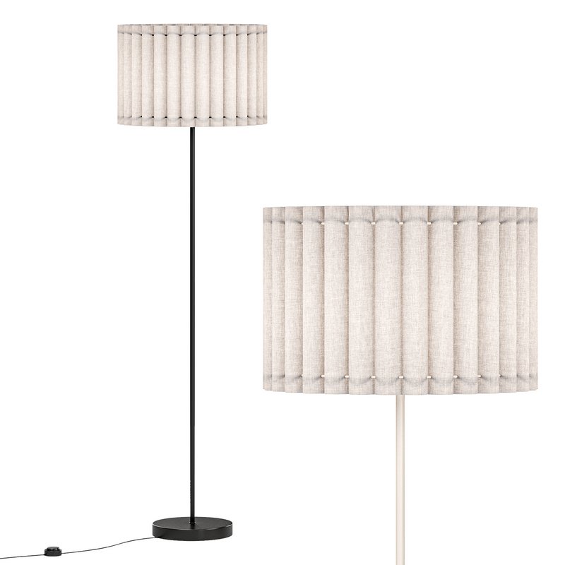 Vloerlamp Lucinavan linnen - Image 3