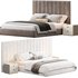 Isabella Wide Headboard Panel Stripe Bed - Thumbnail 2