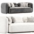 Scandinavian Style Velvet Sofa - Thumbnail 2