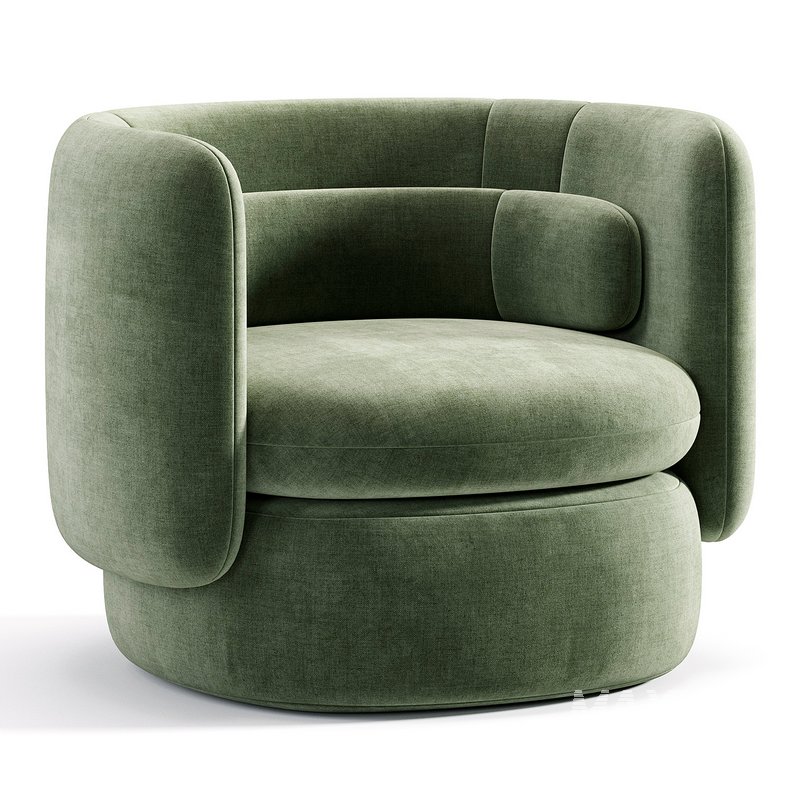 Aria 3 seater flannette armchair - Image 1