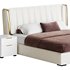 Beige Upholstered Wingback Modern bed I - Thumbnail 3