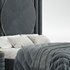 High End Velvet Modern Bed - Thumbnail 3