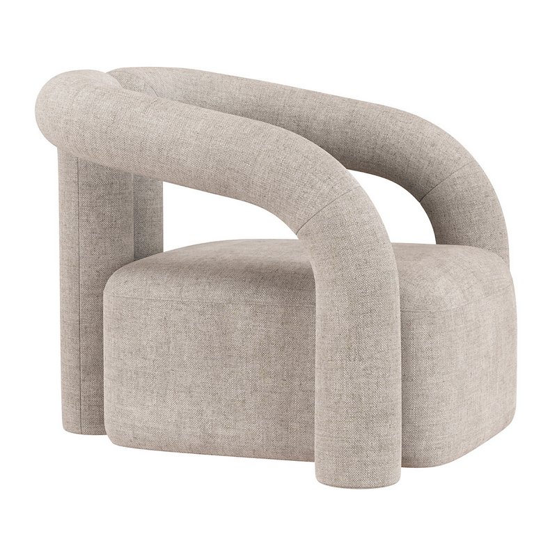 Nordic light lounge armchair - Image 4
