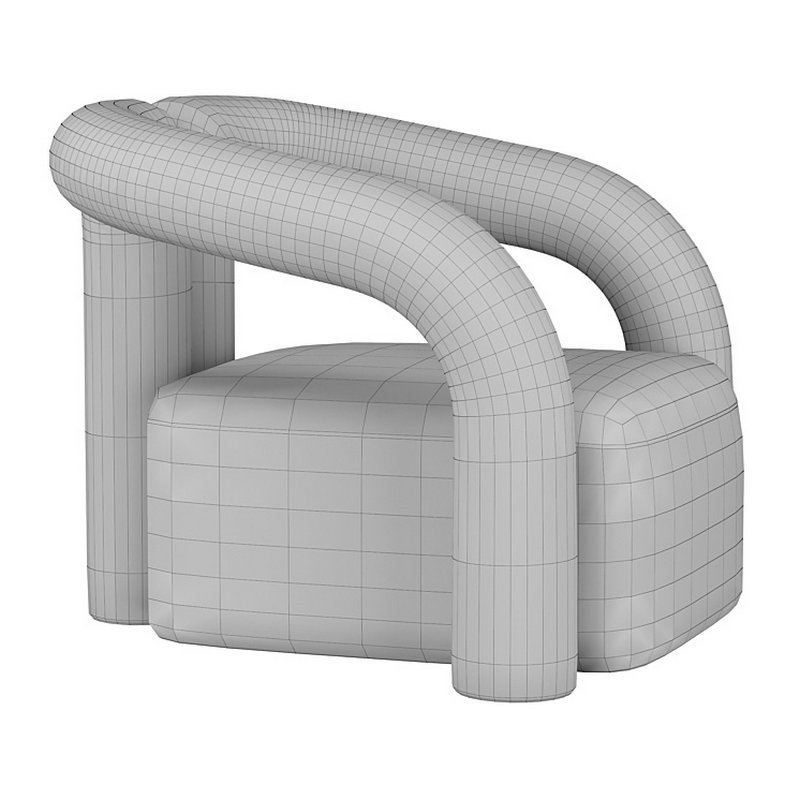 Nordic light lounge armchair - Image 3