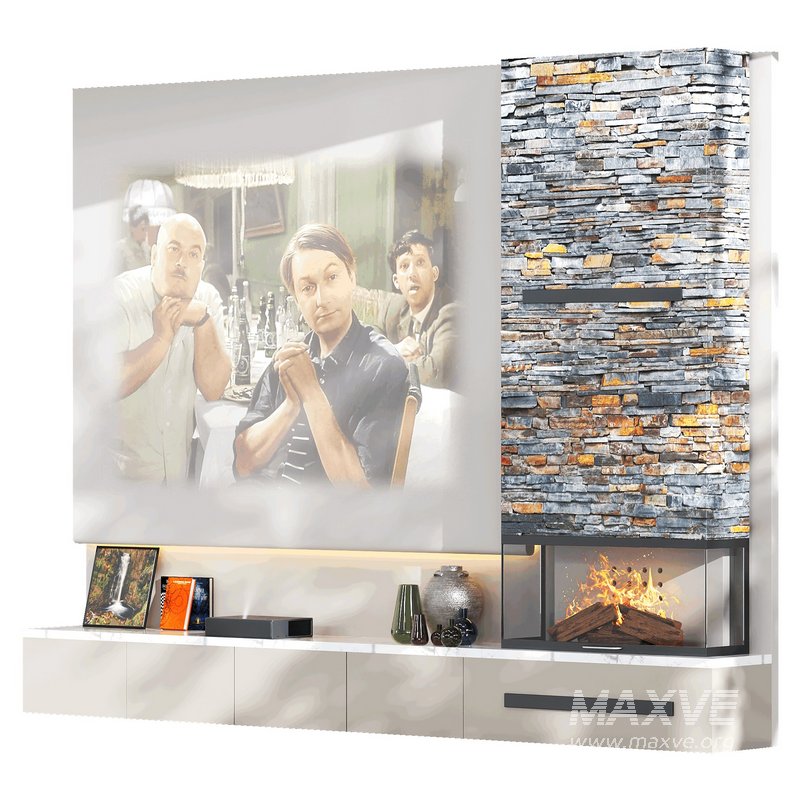 TV wall with Xiaomi laser projector - Image 1