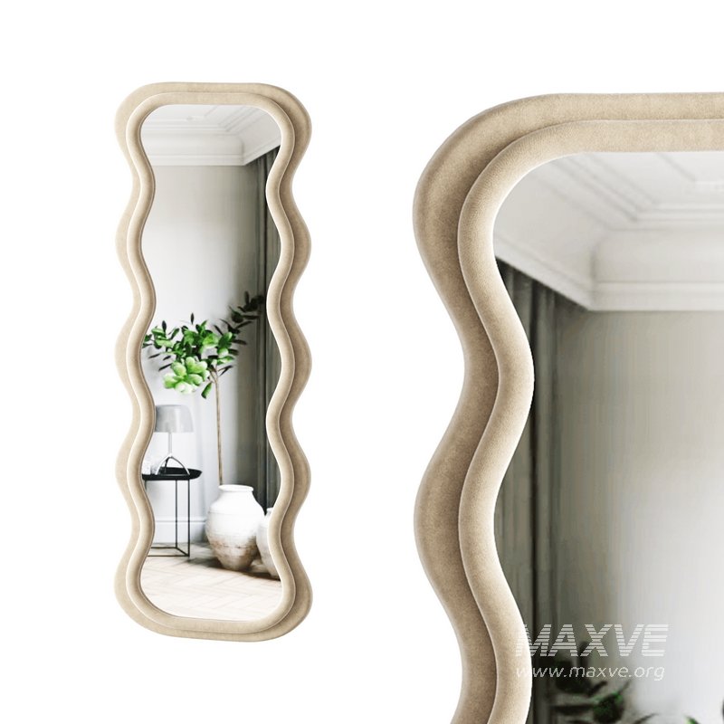 BOJOY Full Length Irregular Wavy Mirror - Image 3