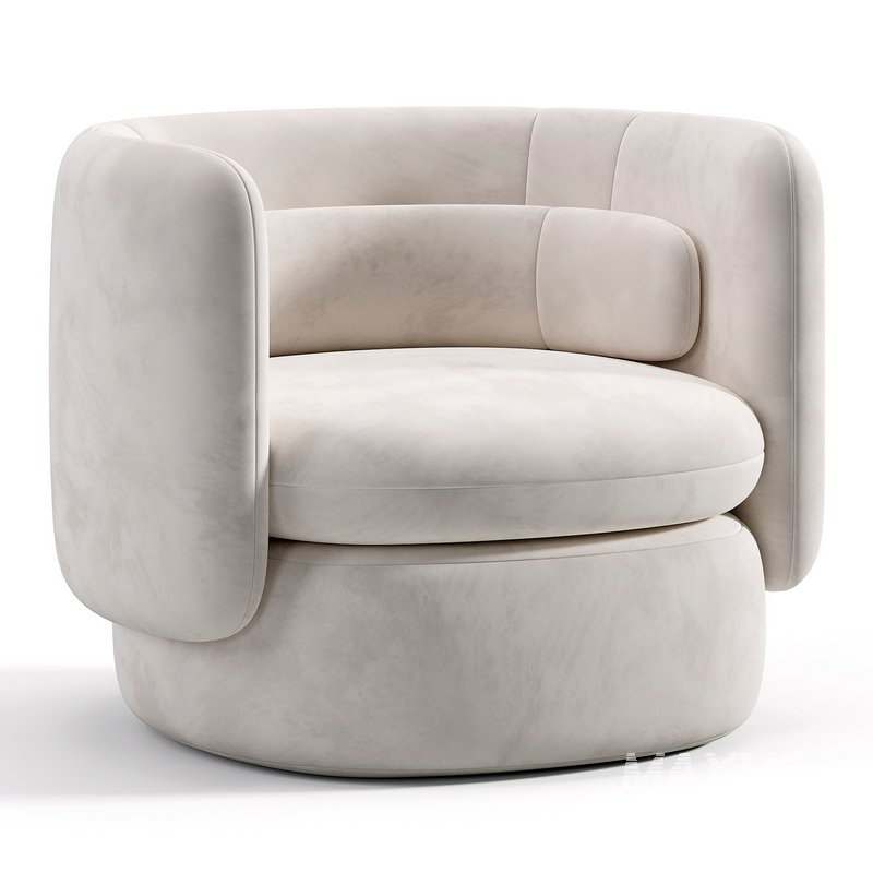 Aria 3 seater flannette armchair - Image 3