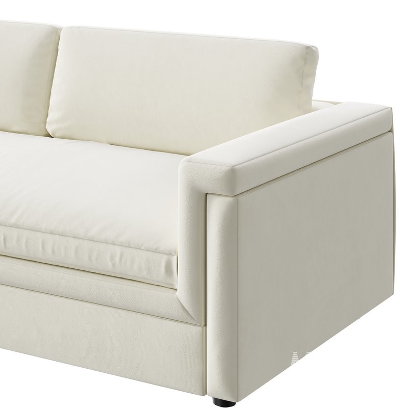 CEVA LIGHT BLUE PERFORMANCE VELVET SLEEPER SOFA - Image 6