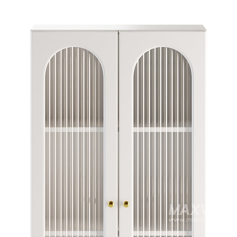 Cabinet Included White Closed Back Wooden Standard Bookcase 2 - Image 5