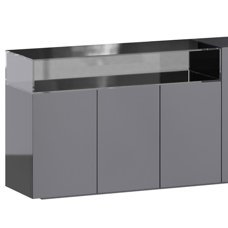 Black glass sideboard - Image 5