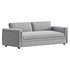 CEVA LIGHT BLUE PERFORMANCE VELVET SLEEPER SOFA - Thumbnail 3