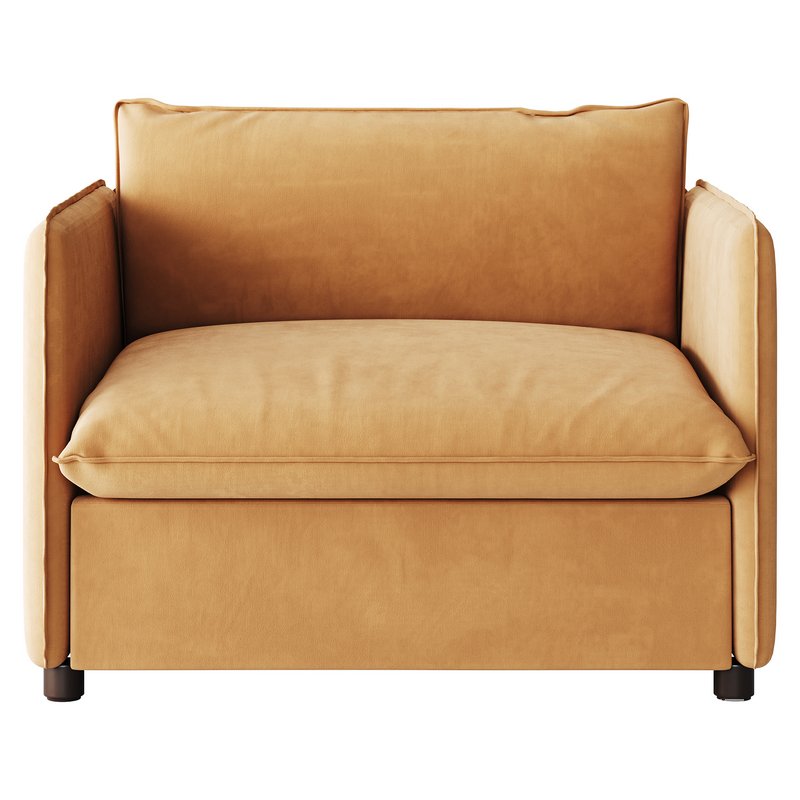 CORROY WHITE PERFORMANCE FABRIC CHAIR AND A HALF - Image 5