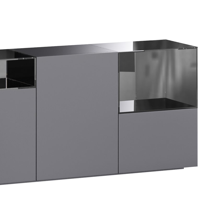 Black glass sideboard - Image 6