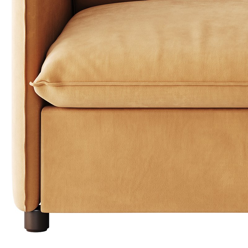 CORROY WHITE PERFORMANCE FABRIC CHAIR AND A HALF - Image 6