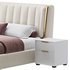 Beige Upholstered Wingback Modern bed I - Thumbnail 6