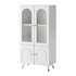 Cabinet Included White Closed Back Wooden Standard Bookcase - Thumbnail 7