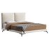 Clara White Suede Fabric Modern Bed - Thumbnail 7