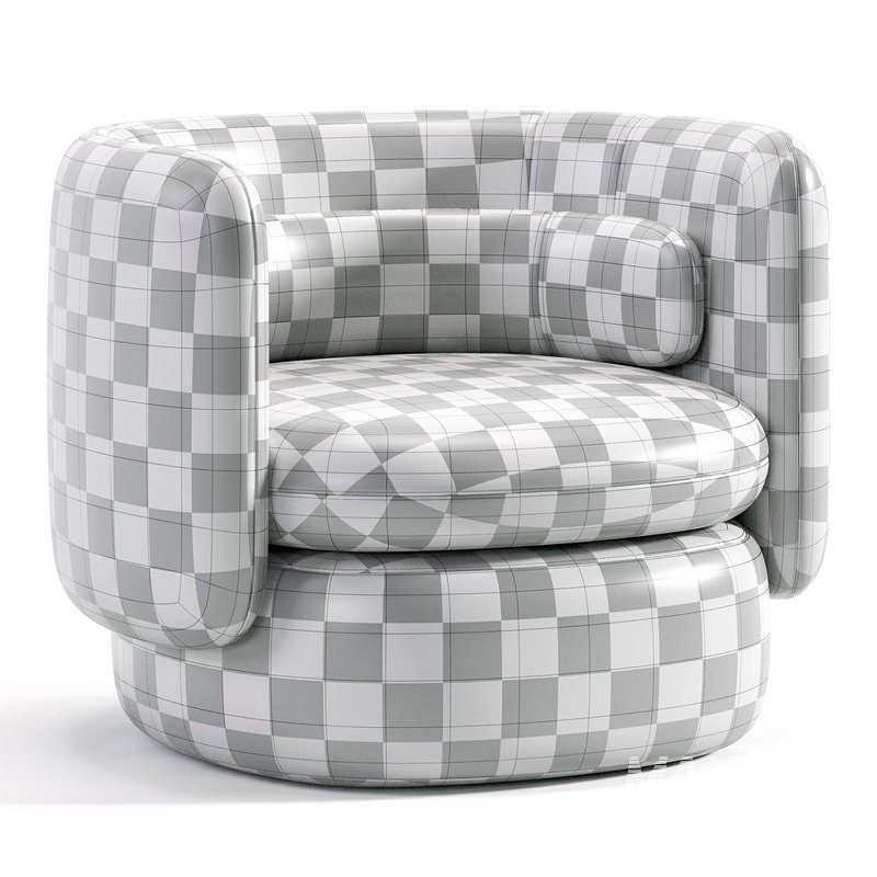 Aria 3 seater flannette armchair - Image 6